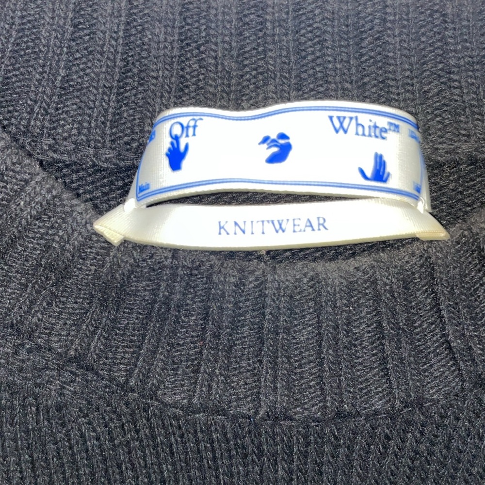 Off-White Multi Colored Sweater Size Small - image 3